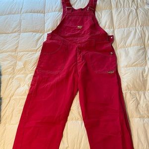 Vintage Red Overalls